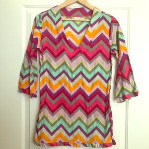 Colorful tunic top